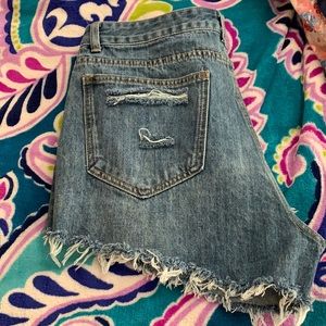 Bailey Ray & Co distressed jean shirts. Size 14